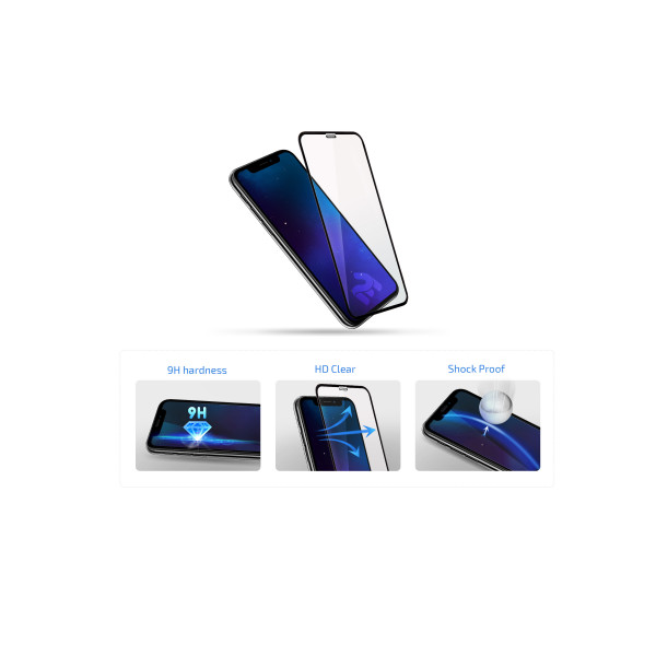 Фото - Захисне скло для смартфону 2E Apple iPhone 16 Plus (6.7), 2.5D FCFG, (1 Pack), чорна рамка (2E-IP-16PL-6.7-SMFCFG-BB)