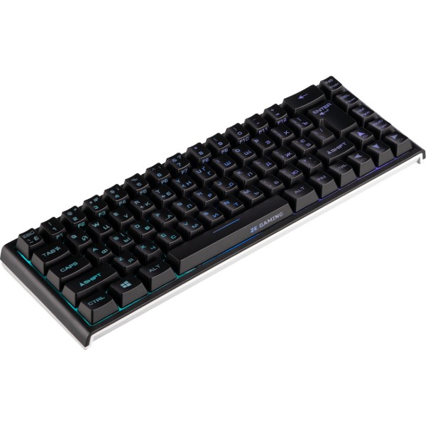 Фото - Клавиатура проводная игровая 2E KG350 RGB 68key USB Black Ukr (2E-KG350UBK)