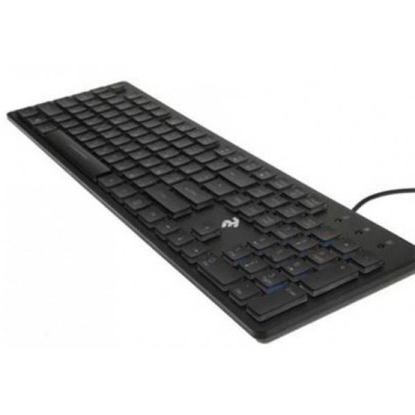 Фото - Клавиатура проводная 2E KS 105 Slim USB Black (2E-KS105UB)