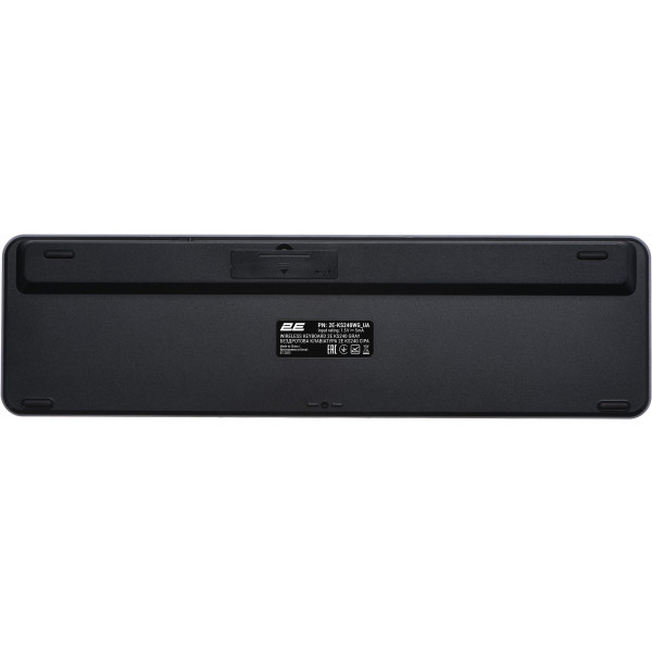 Фото - Клавіатура бездротова 2E KS240 WL/BT, EN/UK Gray/Black (2E-KS240WG_UA)