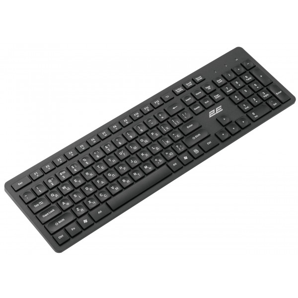 Фото - Клавіатура бездротова 2E KS260 WL Black (2E-KS260WB)