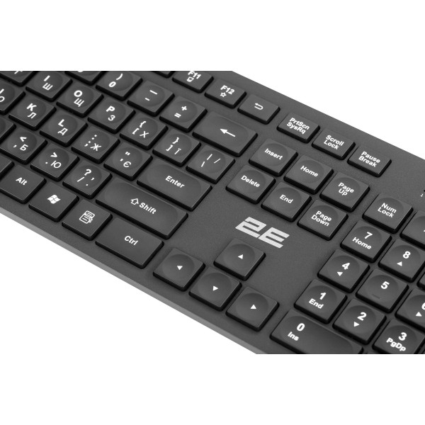 Фото - Клавіатура бездротова 2E KS260 WL Black (2E-KS260WB)