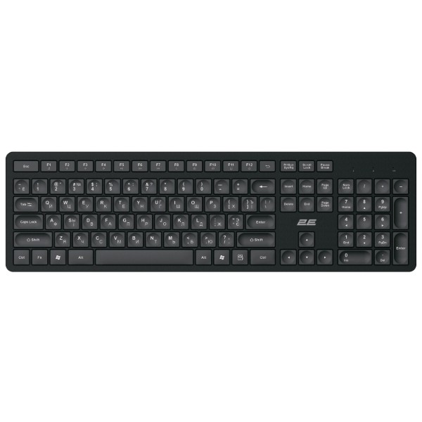 Фото - Клавиатура беспроводная 2E KS260 Black (2E-KS260WB_CI)