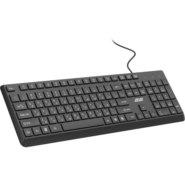 Фото - Клавіатура дротова 2E KS405 EN/UK Black (2E-KS405UBK_UA)