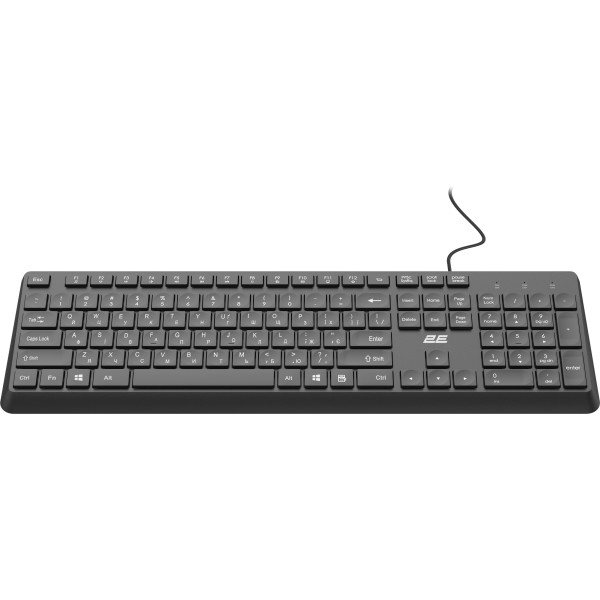 Фото - Клавіатура дротова 2E KS405 EN/UK Black (2E-KS405UBK_UA)