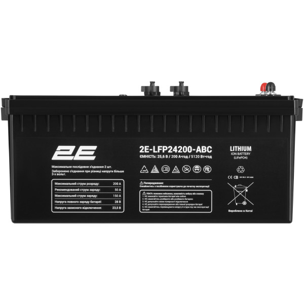 Фото - Акумулятор для ДБЖ 2E 24В (2E-LFP24200-ABC)
