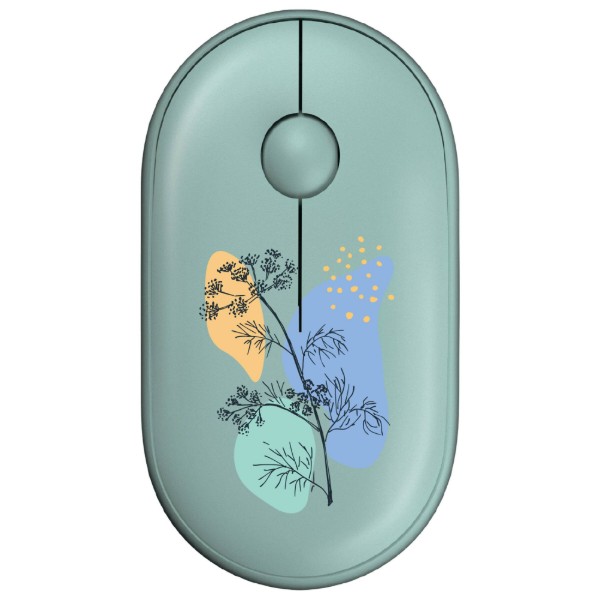 Фото - Мышь беспроводная 2E MF300 FLORA:DILL Silent WL BT Green (2E-MF300WFLORAGN)