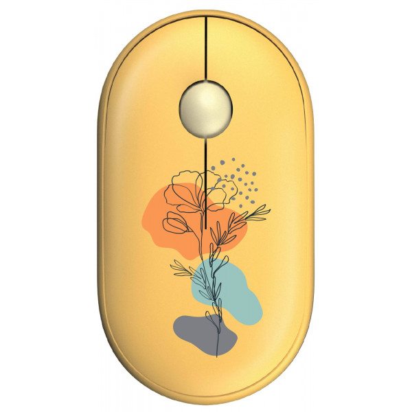 Фото - Миша бездротова 2E MF300 FLORA:POPPY Silent WL BT Yellow (2E-MF300WFLORAYW)