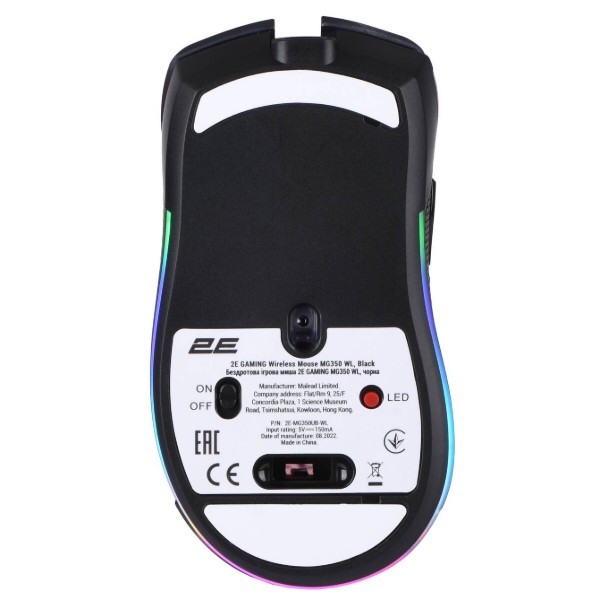 Фото - Мышь беспроводная игровая 2E Gaming MG350 WL RGB USB Black  (2E-MG350UB-WL)