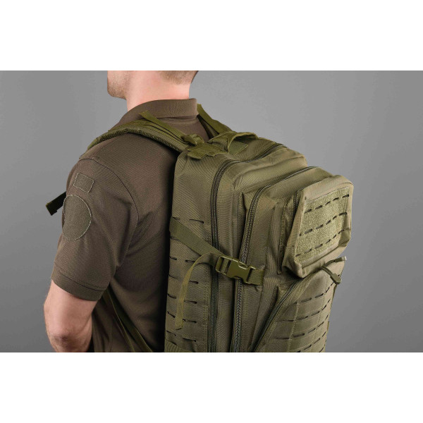 Фото - Рюкзак тактичний 2E 45L Laser Cut Зелений (2E-MILTACBKP-45L-OG)