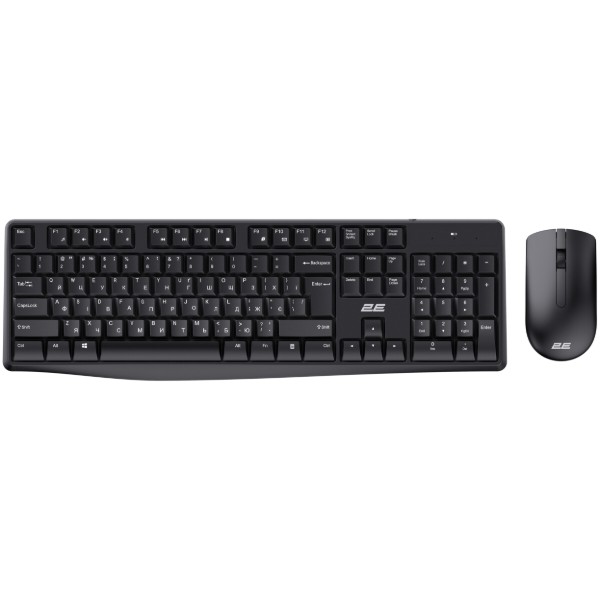 Фото - Клавиатура+мышь беспроводная 2E MK390 WL, EN/UK, Black (2E-MK390MWB_UA)