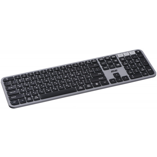 Фото - Клавіатура + миша бездротова 2E MK440 WL/BT EN/UK Gray/Black (2E-MK440WBGR_UA)