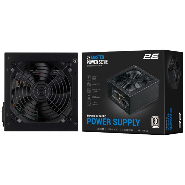 Фото - Блок питания для ПК 2E Master Power 650W (2E-MP650-120APFC)