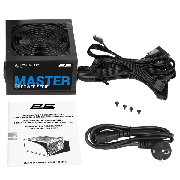 Фото - Блок питания для ПК 2E Master Power 850W (2E-MP850-120APFC)