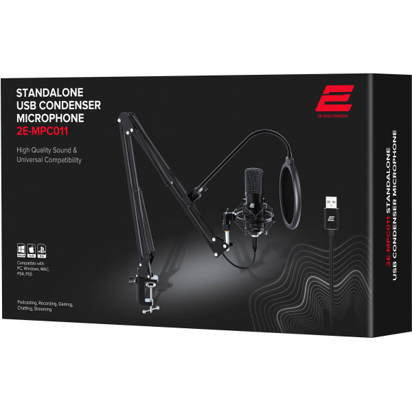 Фото - Мікрофон вокальний провідний 2E Maono AU-A04 Streaming KIT USB (2E-MPC011)