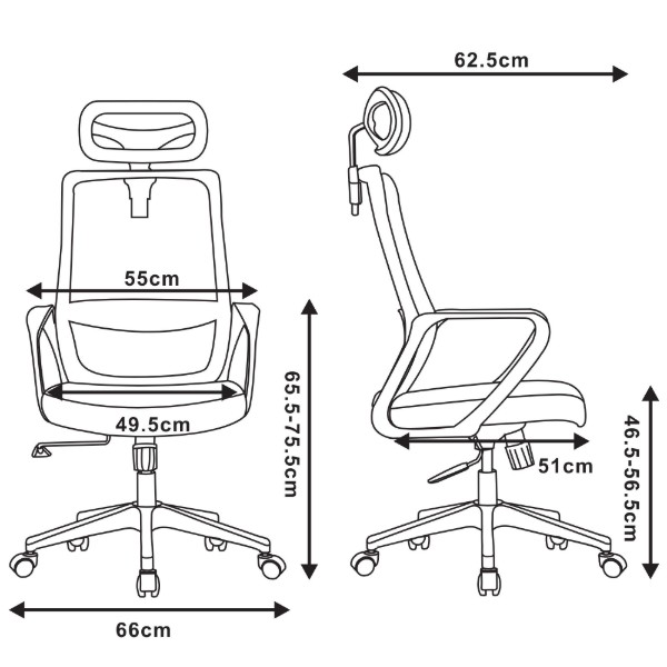 Фото - Крісло офісне 2E OFFICE OC120 (2E-OC120-BLACK)