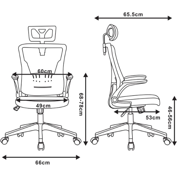 Фото - Крісло офісне 2E OFFICE OC130 (2E-OC130-BLACK)