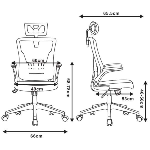Фото - Крісло офісне 2E OFFICE OC130 (2E-OC130-GREY)