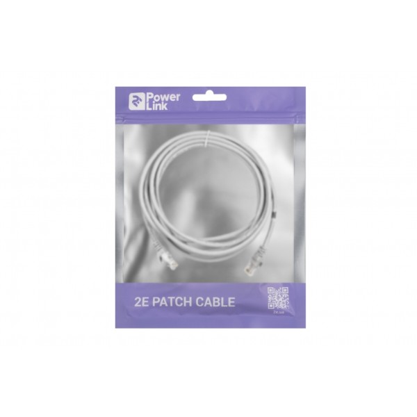 Фото - Кабель патч-корд 2E Cat 5e UTP RJ45 26AWG 3.50 m Grey (2E-PC5ECA-350GRY)