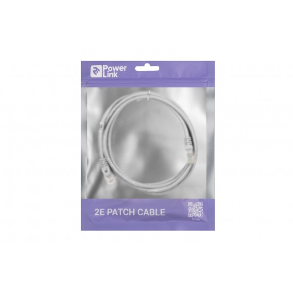 Фото - Кабель патч-корд 2E Cat 5e UTP RJ45 26AWG 2.00 m Grey (2E-PC5ECOP-200GRY)