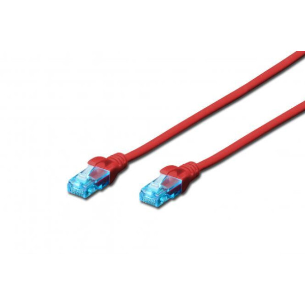 Фото - Кабель патч-корд 2E CAT 5e UTP 1 м 26AWG RJ45 Red (2E-PC5ECU-1LSZH-RED)