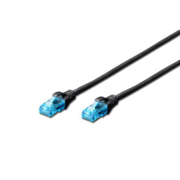 Фото - Кабель патч-корд 2E CAT 5e UTP 3 м 26AWG RJ45 Black (2E-PC5ECU-3LSZH-BL)