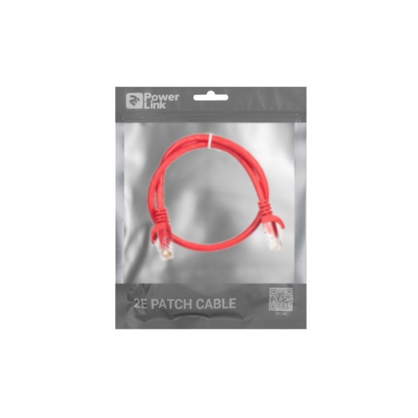Фото - Кабель патч-корд 2E Cat 6 UTP RJ45 26AWG 0.50 m Red (2E-PC6COP-050RD)