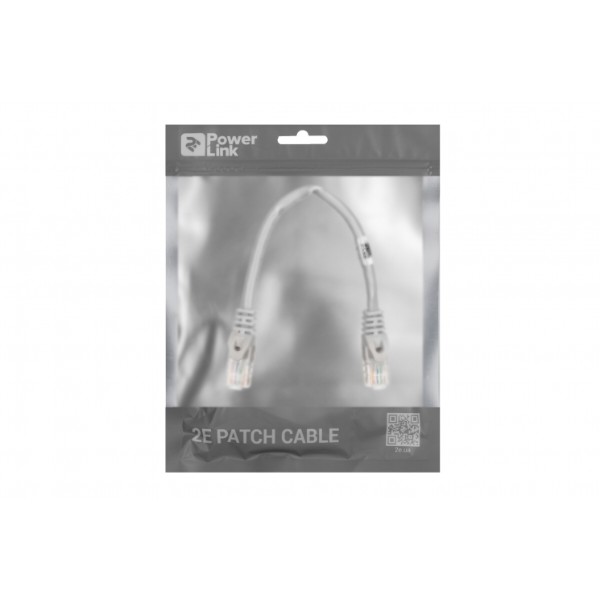 Фото - Кабель патч-корд 2E Cat 6 UTP RJ45 26AWG 0.20 m Grey (2E-PC6COP-020GRY)