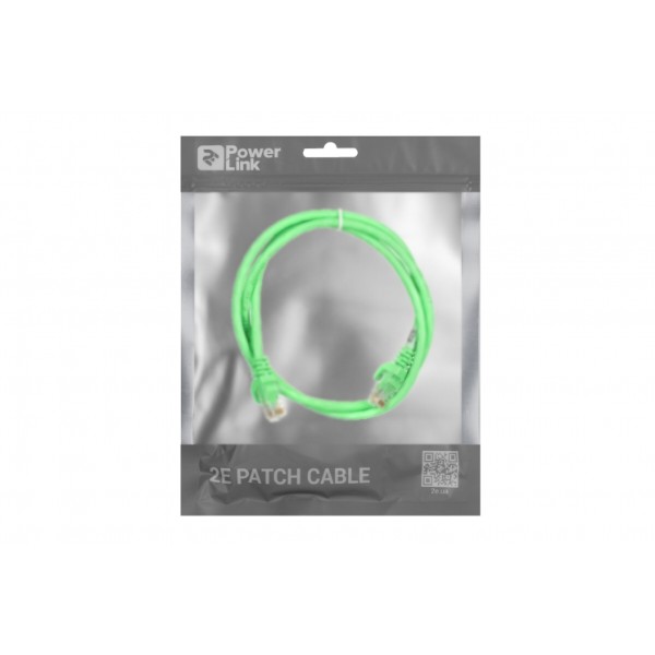 Фото - Кабель патч-корд 2E Cat 6 UTP RJ45 26AWG 1.00 m Green (2E-PC6COP-100GRN)