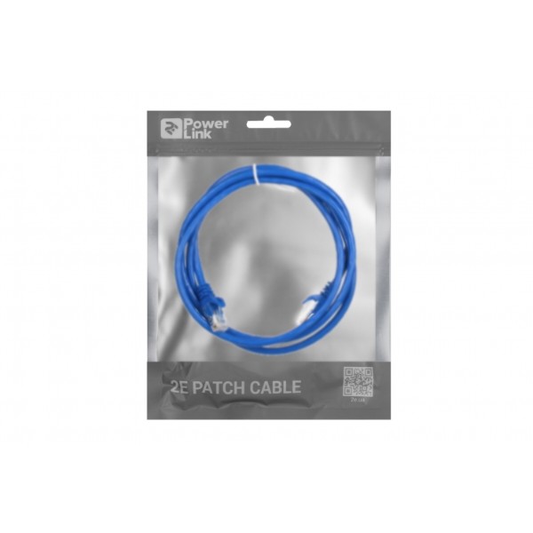 Фото - Кабель патч-корд 2E Cat 6 UTP RJ45 26AWG 1.50 m Blue (2E-PC6COP-150BL)