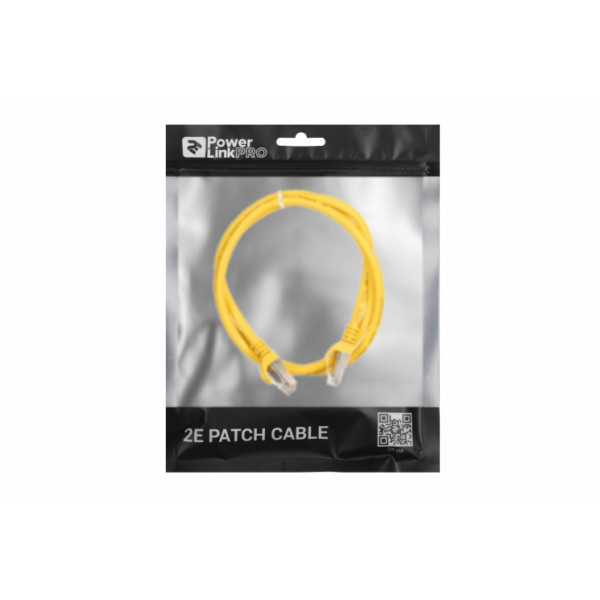 Фото - Кабель патч-корд 2E Cat 6 S-FTP RJ45 4Х2 27AWG 1.00 m Yellow (2E-PC6SFTPCOP-100YLW)