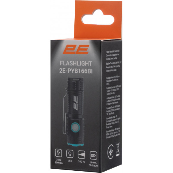 Фото - Ліхтар акумуляторний 2E 2E-PYB166BI