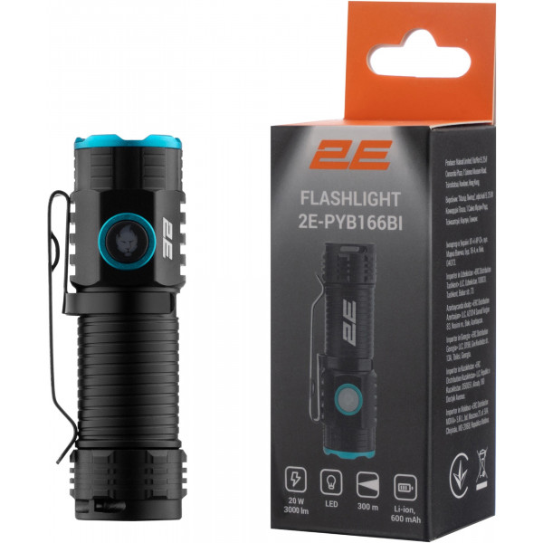 Фото - Ліхтар акумуляторний 2E 2E-PYB166BI