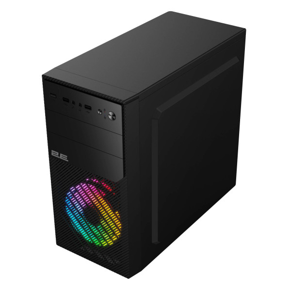 Фото - Корпус 2E BASIS MiniT, Micro ATX,Mini ITX, 2xUSB2.0, 1xUSB3.0, 1x120мм ARGB без БЖ (2E-RD850)