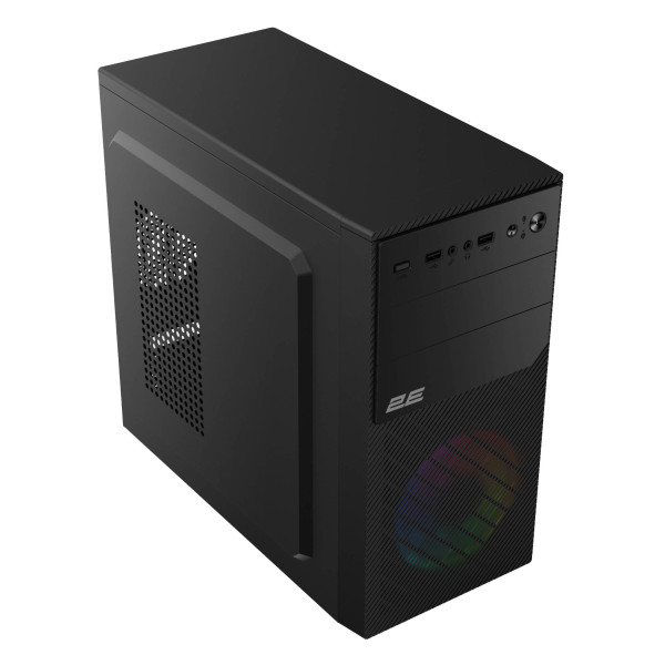 Фото - Корпус 2E BASIS MiniT, Micro ATX,Mini ITX, 2xUSB2.0, 1xUSB3.0, 1x120мм ARGB без БЖ (2E-RD850)