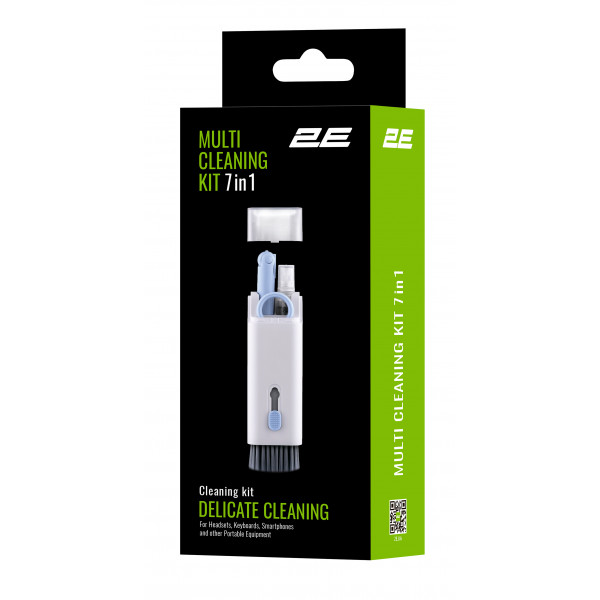 Фото - Набір засобів для чищення оптики 2E 7в1 White/Blue (2E-SK7IN1)