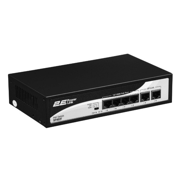 Фото - Коммутатор локальної мережі (Switch) 2E PowerLink SP402F (2E-SP402F-2)