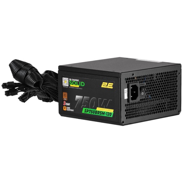 Фото - Блок питания для ПК 2E Solid Power 750W (2E-SP750BRSM-120)