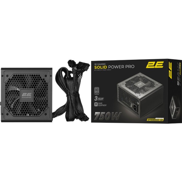 Фото - Блок питания для ПК 2E GAMING Solid Power Pro ATX3.1 GEN5.0 (750W) (2E-SP750BRSMII-120)