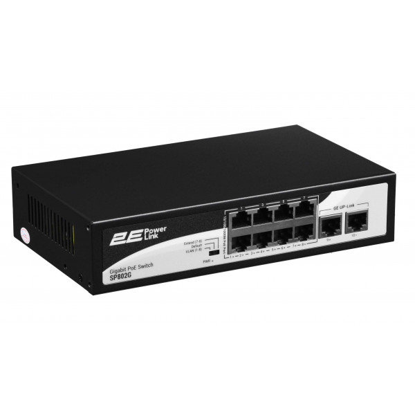 Фото - Коммутатор локальної мережі (Switch) 2E PowerLink SP802G (2E-SP802G-2)
