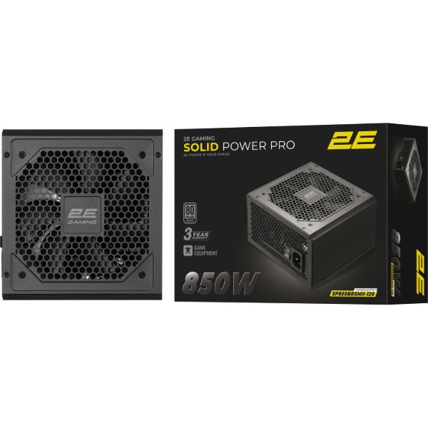 Фото - Блок питания для ПК 2E GAMING Solid Power Pro ATX3.1 GEN5.0 (850W) (2E-SP850BRSMII-120)
