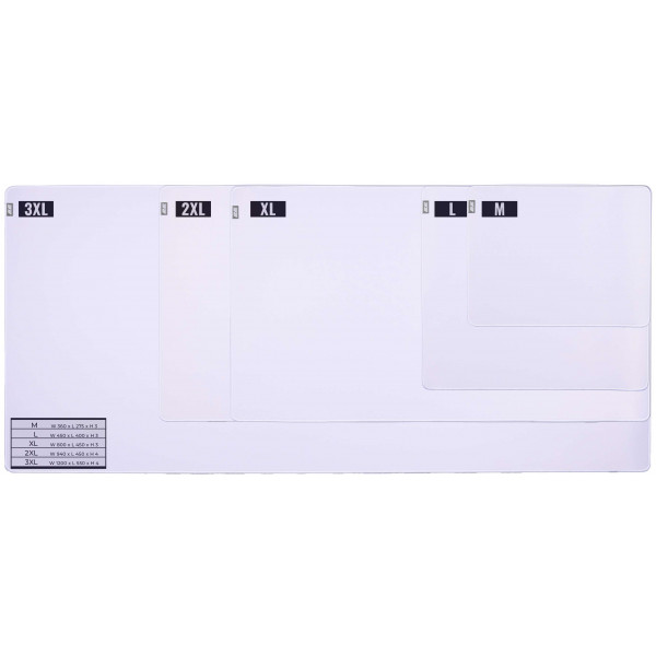 Фото - Килимок для миші ігровий 2E Gaming Pro Speed 2XL White (2E-SPEED-2XL-WH-PRO)