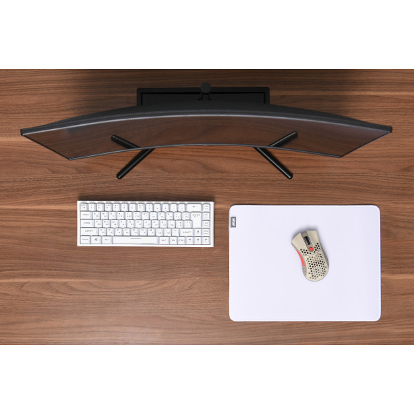 Фото - Килимок для миші ігровий 2E Gaming Pro Speed M White (2E-SPEED-M-WH-PRO)