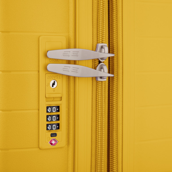 Фото - Валіза 2E Aero 2 шт. (M+S) бурштиново-жовтий (2E-SPP-AERO-SET2-AY)