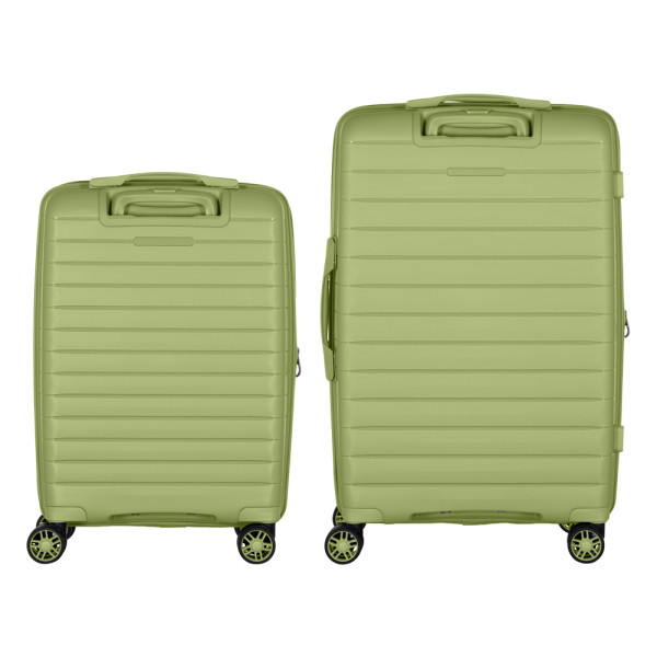 Фото - Валіза 2E Aero 2 шт. (M+S) оливково-зелений (2E-SPP-AERO-SET2-MG)