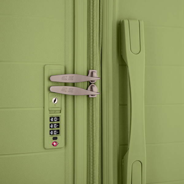 Фото - Валіза 2E Aero 2 шт. (M+S) оливково-зелений (2E-SPP-AERO-SET2-MG)