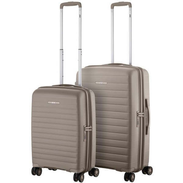 Фото - Валіза 2E Aero 2 шт. (M+S) Grey-Brown Фото - Валіза 2E Aero 2 шт. (M+S) Grey-Brown