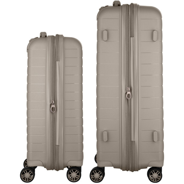 Фото - Валіза 2E Aero 2 шт. (M+S) Grey-Brown