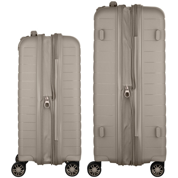Фото - Валіза 2E Aero 2 шт. (M+S) Grey-Brown