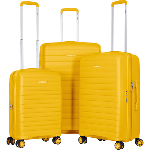 Фото - Валіза 2E Aero 3 шт. (L+M+S) бурштиново-жовтий (2E-SPP-AERO-SET3-AY) Фото - Валіза 2E Aero 3 шт. (L+M+S) бурштиново-жовтий (2E-SPP-AERO-SET3-AY)